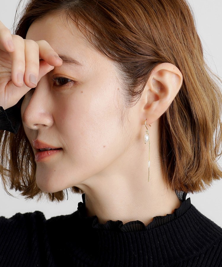 グローブ(grove)の淡水パールフックピアス5