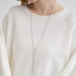 グローブ(grove)のダイヤ調レーンリボンネックレス4