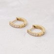 グローブ(grove)の【ステンレス】メタルビジューフープピアス2