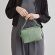 グローブ(grove)のメッシュミニショルダー グリーン(822)