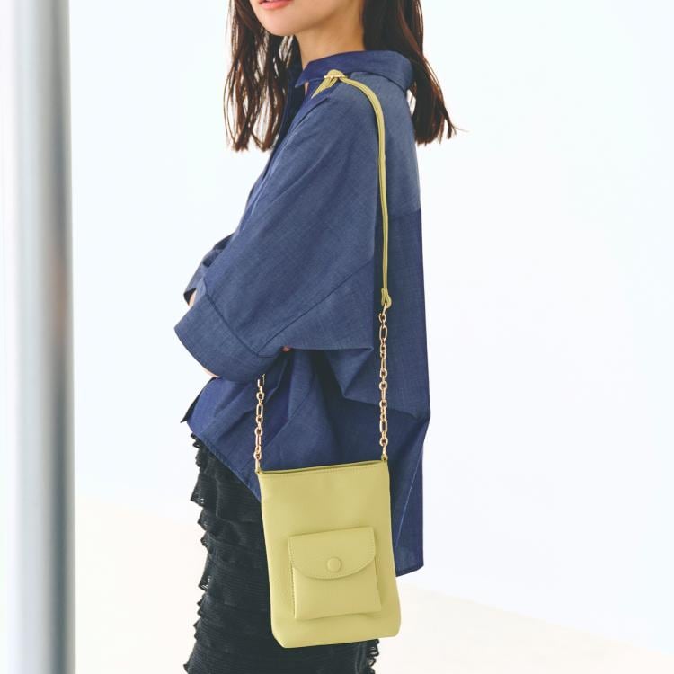 グローブ(grove)のクルミポケットサイドチェーンミニショルダー ショルダーバッグ