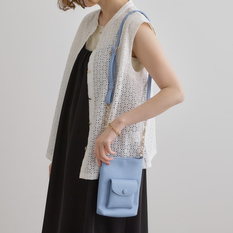 グローブ(grove)のクルミポケットサイドチェーンミニショルダー ショルダーバッグ