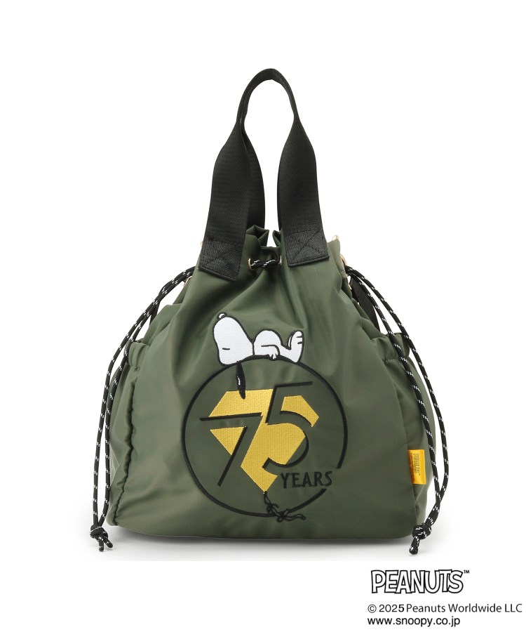 グローブ(grove)の【PEANUTS75th】ナイロン巾着トート11