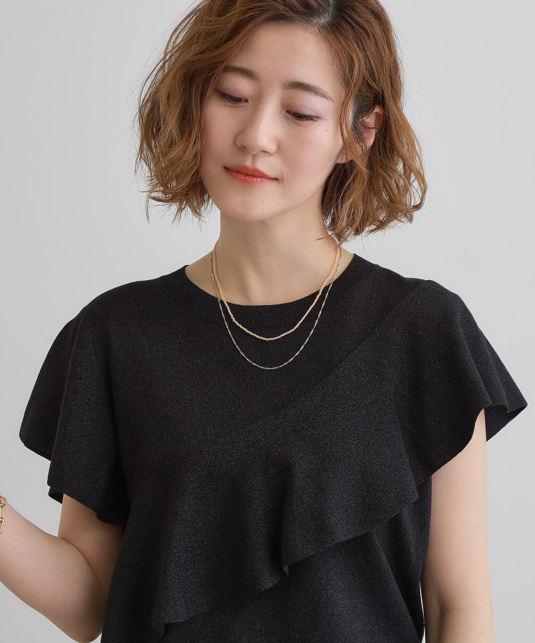 グローブ(grove)のビーズメタルチェーンネックレス5