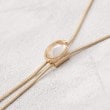グローブ(grove)のクリアメタルスライドY字ネックレス3