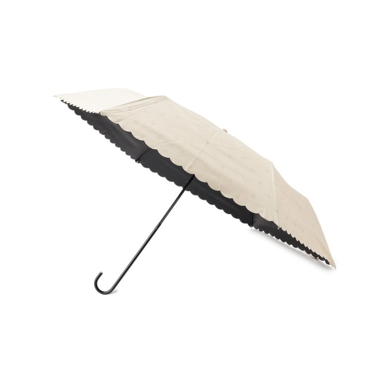 グローブ(grove)のbecause 遮光ドットヒートカットパラソルミニ 折りたたみ傘