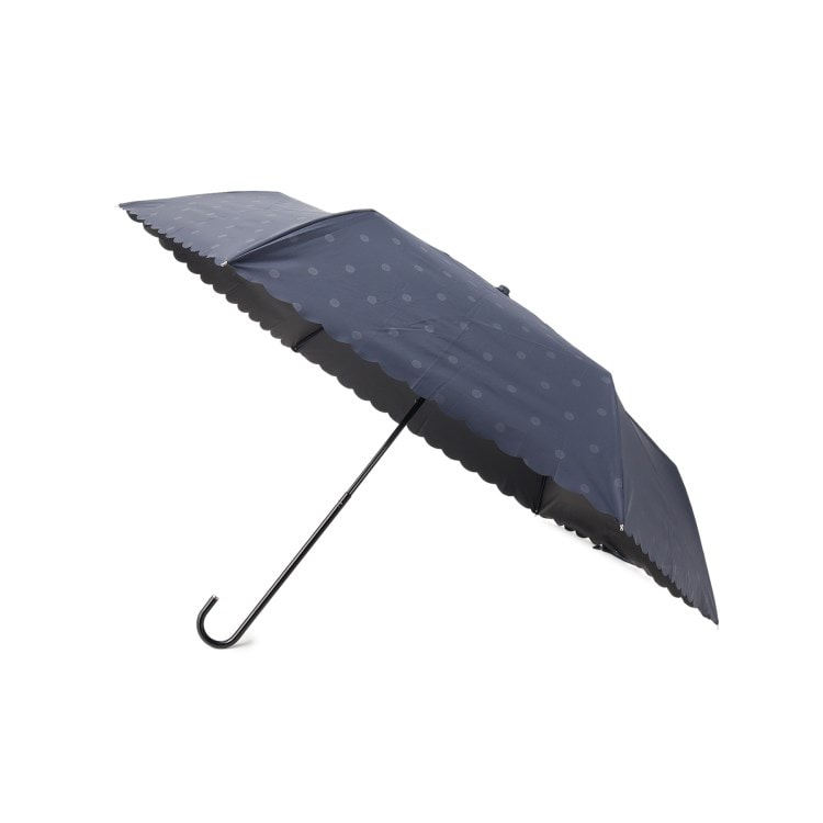 グローブ(grove)のbecause 遮光ドットヒートカットパラソルミニ 折りたたみ傘
