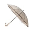 グローブ(grove)の16K プラスティックパイピング 長傘雨傘 ビニール傘 ダークブラウン(043)