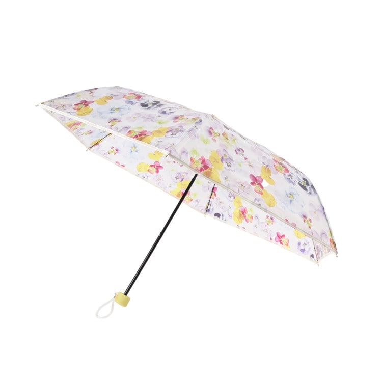 グローブ(grove)の［plantica×Wpc．］フラワーアンブレラプラスティック ミニ 折りたたみ傘