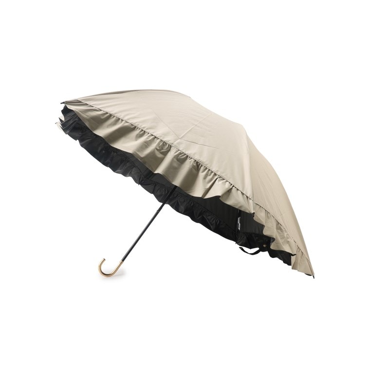 グローブ(grove)の遮光ドームパラソルフリルミニ【晴雨兼用】 折りたたみ傘