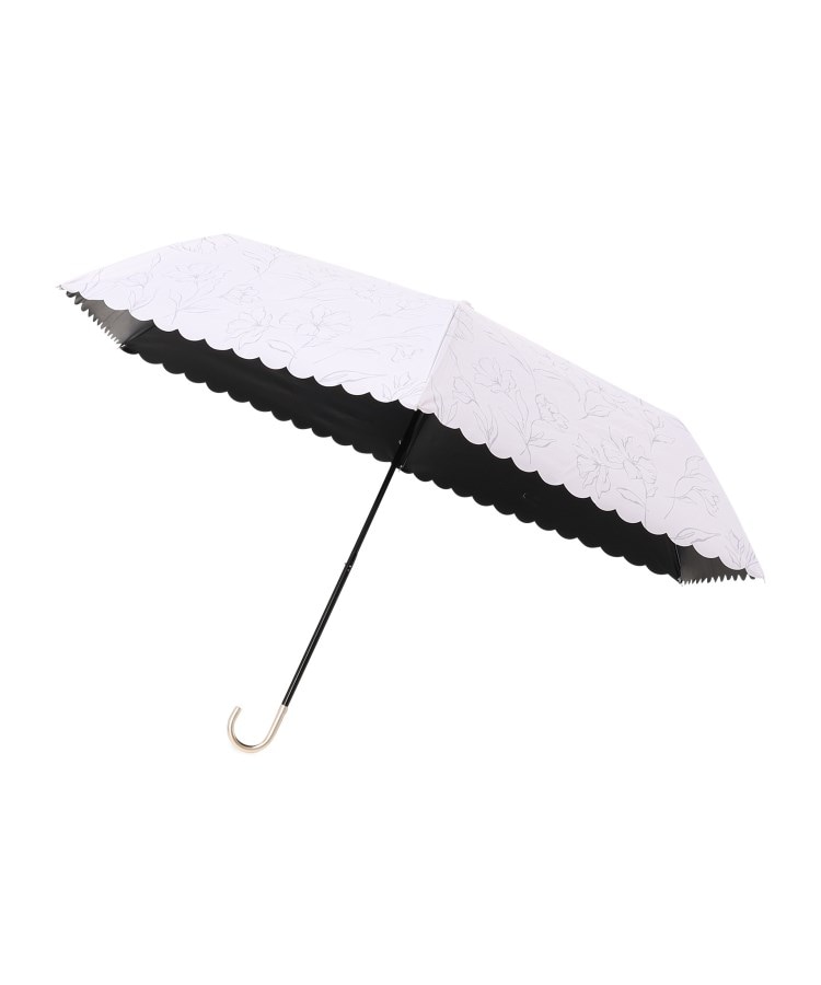 ラインフラワー ミニ 折りたたみ傘【遮光・晴雨兼用 ラインフラワー ミニ 折りたたみ傘【遮光・晴雨兼用