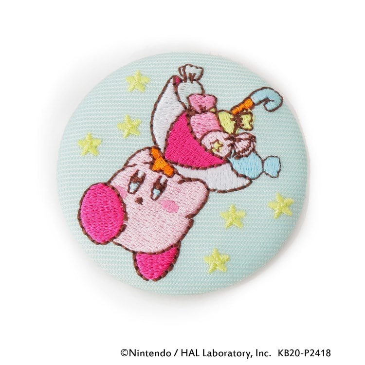 刺繍缶バッジ 星のカービィ キャラクターグッズ Its Demo イッツデモ ワールド オンラインストア World Online Store