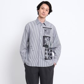 タケオキクチ(TAKEO KIKUCHI)のThe Message マルチプリント シャツ カジュアルシャツ