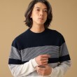 タケオキクチ(TAKEO KIKUCHI)の◆【カシミヤ】フルカシ パネルボーダー ニット26