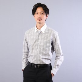 タケオキクチ(TAKEO KIKUCHI)のみじん格子 ボタンダウンシャツ
