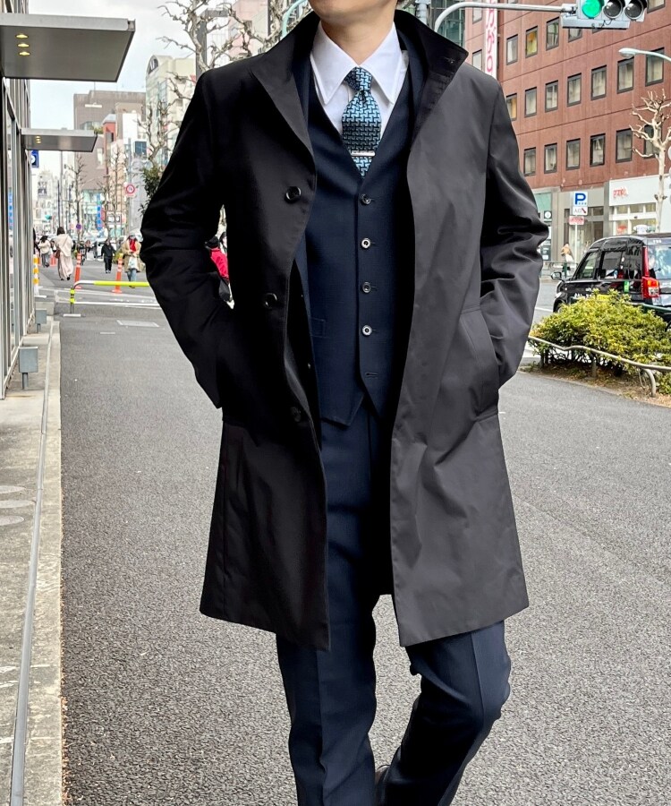 ブランド雑貨総合 MASU V NECK PEA COAT SILKY WHITE tdh-latinoamerica.de