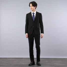 タケオキクチ(TAKEO KIKUCHI)のブラック ツイル ストレッチ スーツ スーツセット