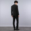 タケオキクチ(TAKEO KIKUCHI)のブラック ツイル ストレッチ スーツ4