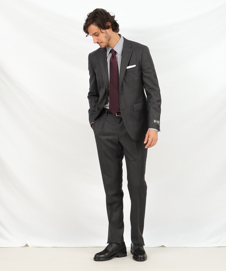 DORMEUIL】カラーグレンチェック スーツ(スーツセット) | TAKEO