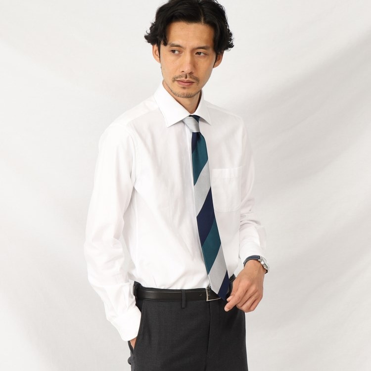 タケオキクチ(TAKEO KIKUCHI)のジャガード ワイドカラー シャツ ドレスシャツ
