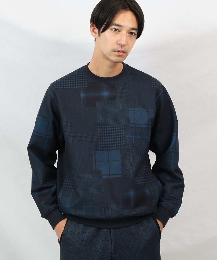 タケオキクチ(TAKEO KIKUCHI)の【Down Fabric】パッチワークパターン スウェット9