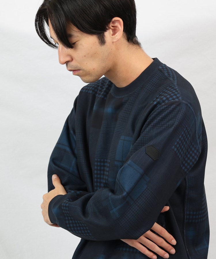 タケオキクチ(TAKEO KIKUCHI)の【Down Fabric】パッチワークパターン スウェット10