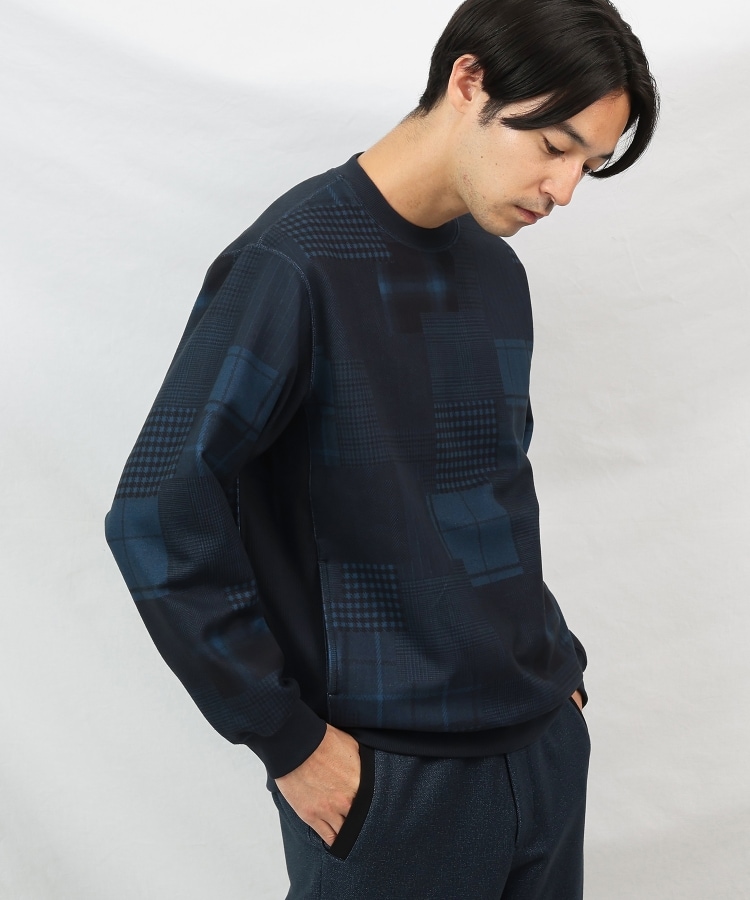 タケオキクチ(TAKEO KIKUCHI)の【Down Fabric】パッチワークパターン スウェット21
