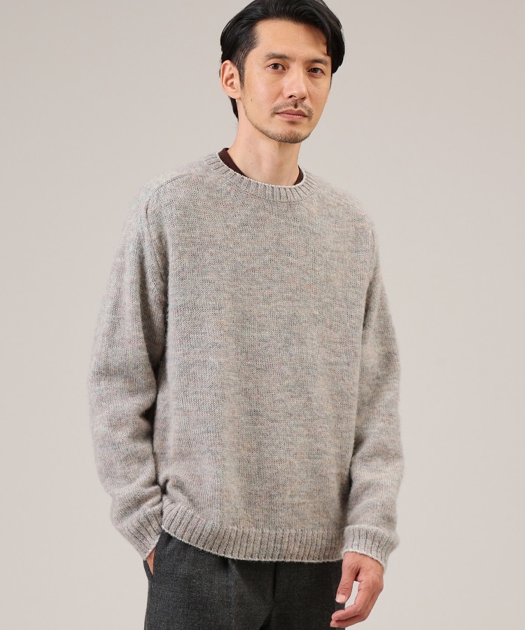 537 新品 SHETLAND WOOLLEN CO シャギーニットセーターM