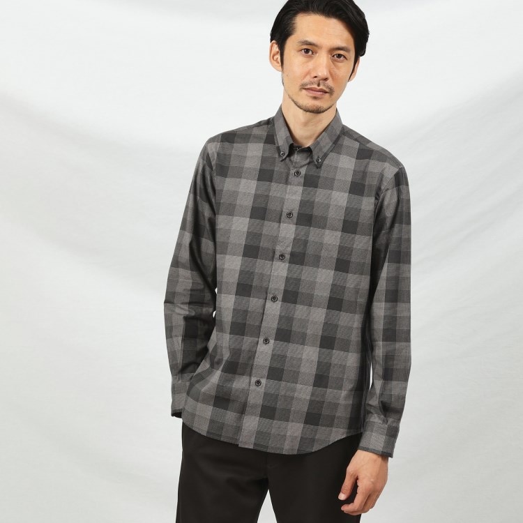 タケオキクチ(TAKEO KIKUCHI)の千鳥 チェック ボタンダウンシャツ カジュアルシャツ