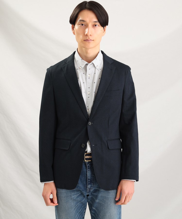グレンチェック ジャージ ジャケット