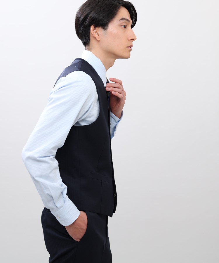 日本製 絣調 かすり ストライプ ボタンダウン 半袖 メンズ 男性 - トップス