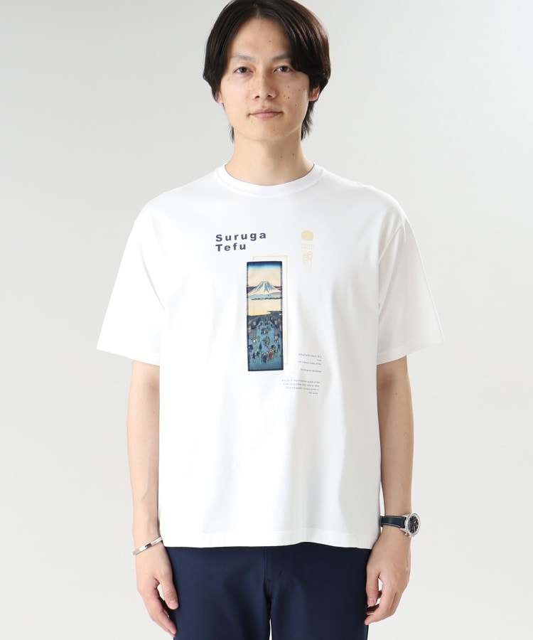 タケオキクチ(TAKEO KIKUCHI)の【Sサイズ～】日本画 グラフィック プリント Tシャツ 東京2