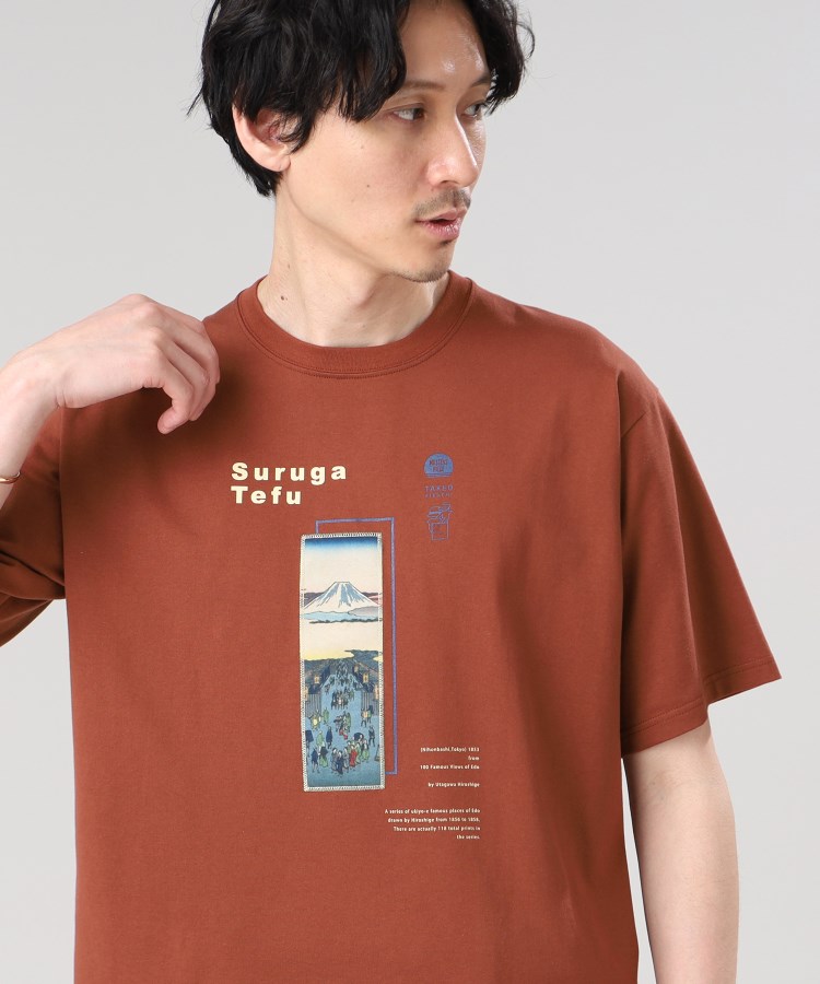 タケオキクチ(TAKEO KIKUCHI)の【Sサイズ～】日本画 グラフィック プリント Tシャツ 東京11
