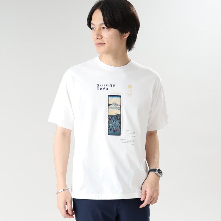 タケオキクチ(TAKEO KIKUCHI)の【Sサイズ～】日本画 グラフィック プリント Tシャツ 東京 Ｔシャツ