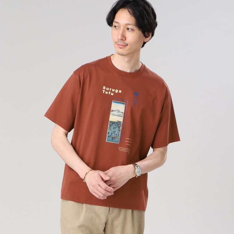 タケオキクチ(TAKEO KIKUCHI)の【Sサイズ～】日本画 グラフィック プリント Tシャツ 東京 Ｔシャツ
