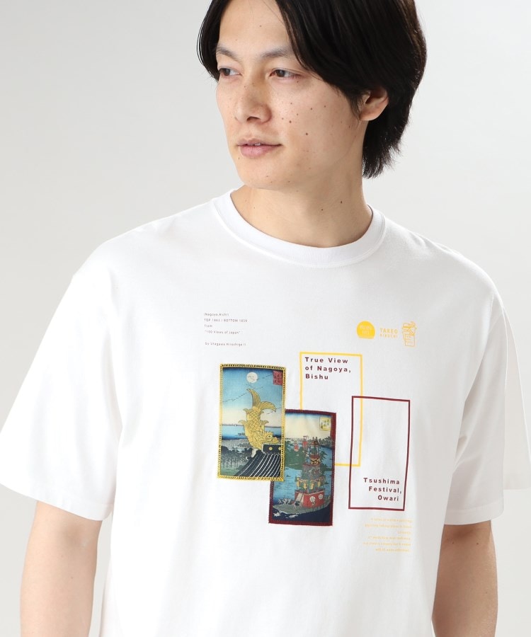 【Sサイズ～】日本画 グラフィック プリント Tシャツ 愛知