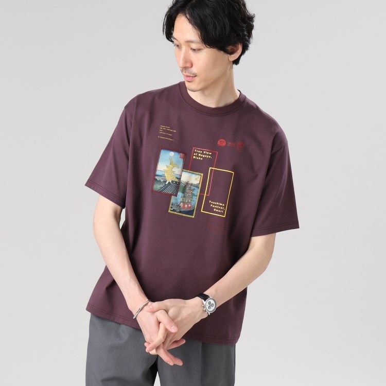タケオキクチ(TAKEO KIKUCHI)の【Sサイズ～】日本画 グラフィック プリント Tシャツ 愛知 Ｔシャツ
