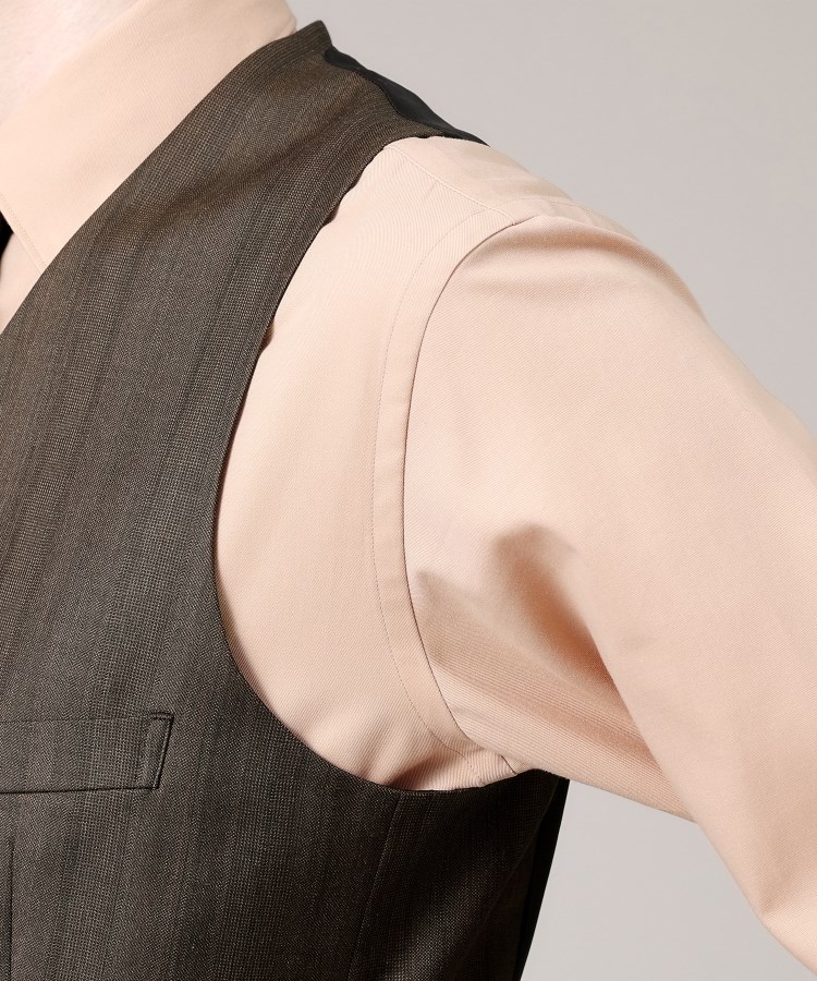 タケオキクチ(TAKEO KIKUCHI)の【DORMEUIL/3ピース対応】グレンストライプ ベスト14
