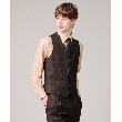 タケオキクチ(TAKEO KIKUCHI)の【DORMEUIL/3ピース対応】グレンストライプ ベスト21