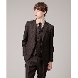 タケオキクチ(TAKEO KIKUCHI)の【DORMEUIL/3ピース対応】グレンストライプ ベスト23