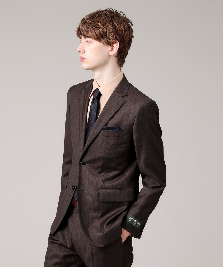 タケオキクチ(TAKEO KIKUCHI)の【DORMEUIL】グレンストライプ スーツ38