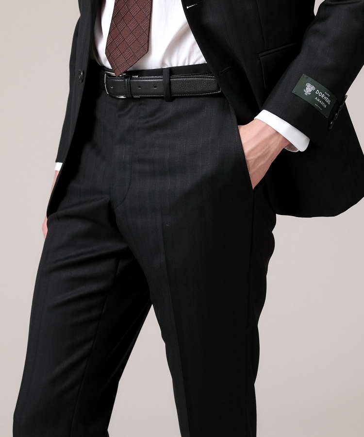 タケオキクチ(TAKEO KIKUCHI)の【DORMEUIL】オルタネートストライプ スーツ34