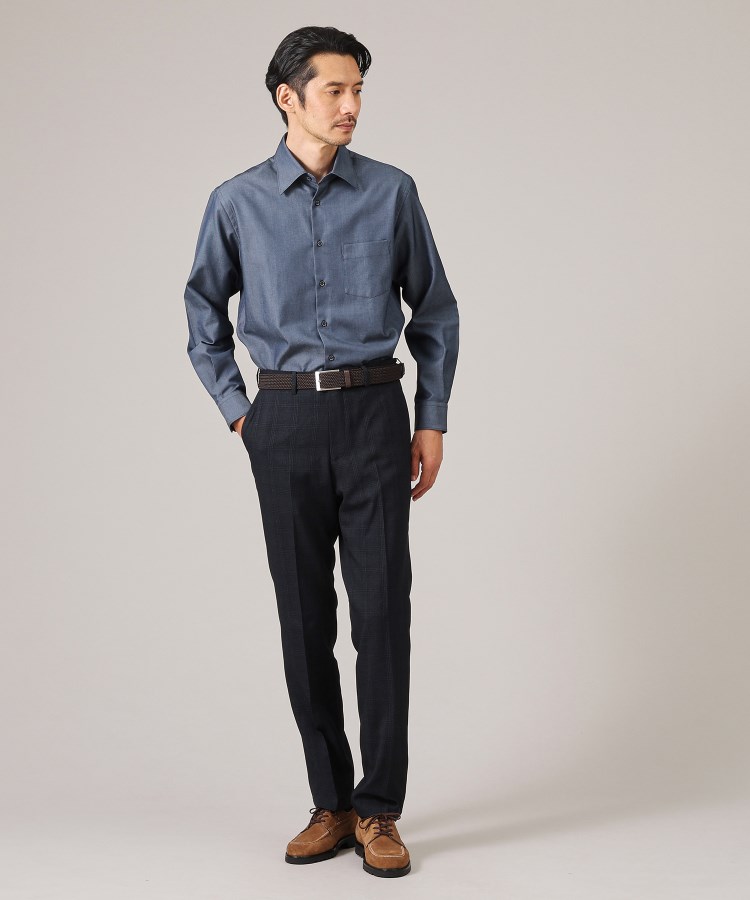 ストレッチ グレンチェック パンツ(フルレングスパンツ ストレッチ グレンチェック パンツ(フルレングスパンツ