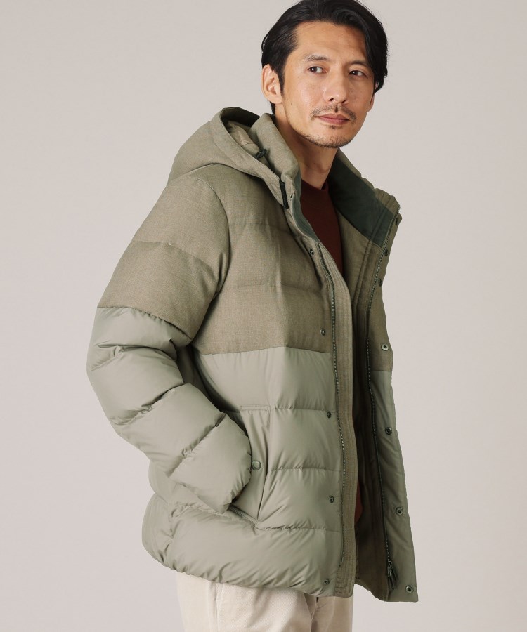 735フィルパワー】コンビ ダウンブルゾン(ダウンジャケット 735フィルパワー】コンビ ダウンブルゾン(ダウンジャケット