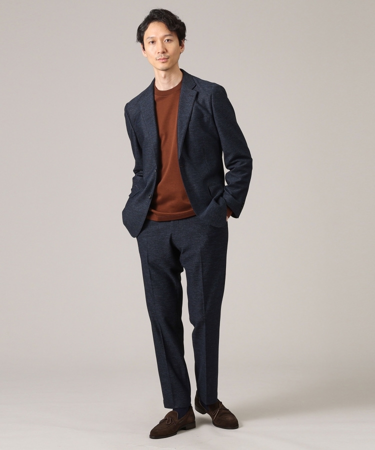 限定展開】先染めメランジ スラックス(セットアップ対応 限定展開】先染めメランジ スラックス(セットアップ対応