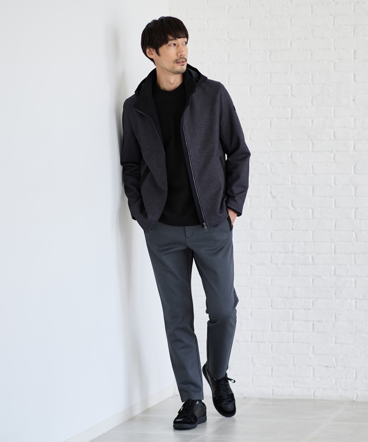 タケオキクチ(TAKEO KIKUCHI)の【DOWN FABRIC】ダウンファブリック　フード ZIP UP　ブルゾン45
