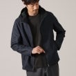 タケオキクチ(TAKEO KIKUCHI)の【DOWN FABRIC】ダウンファブリック　フード ZIP UP　ブルゾン ネイビー(494)