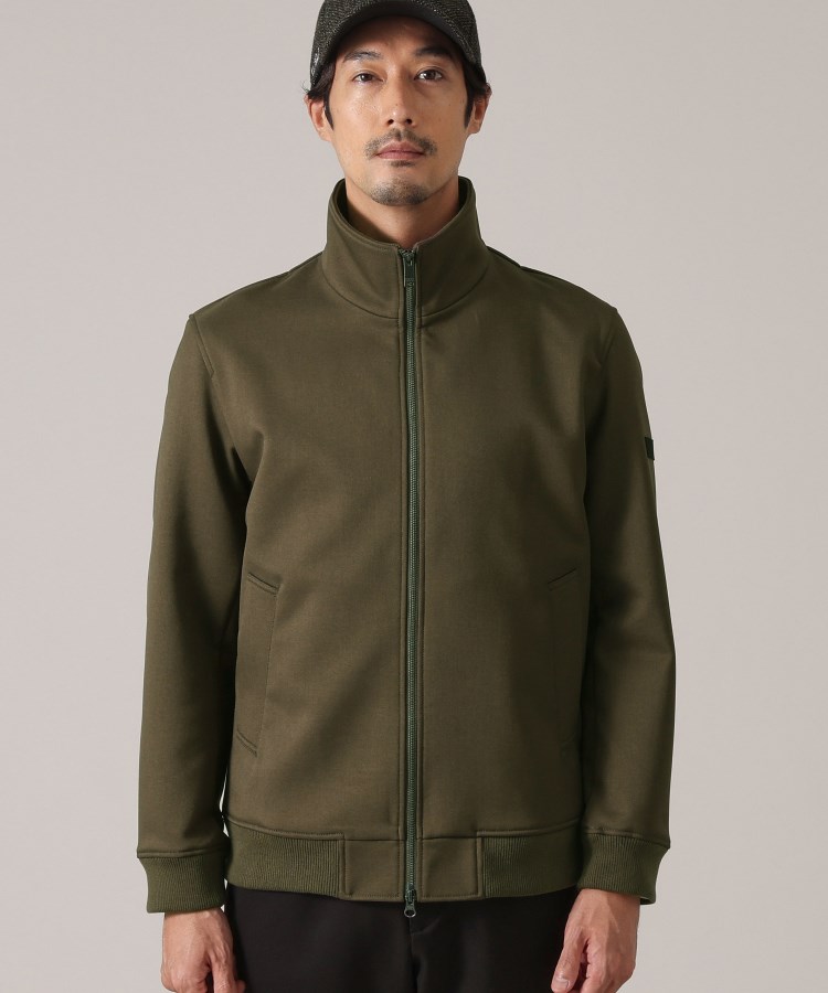 DOWN FABRIC】ダウンファブリック ZIP UP リブブルゾン DOWN FABRIC】ダウンファブリック ZIP UP リブブルゾン
