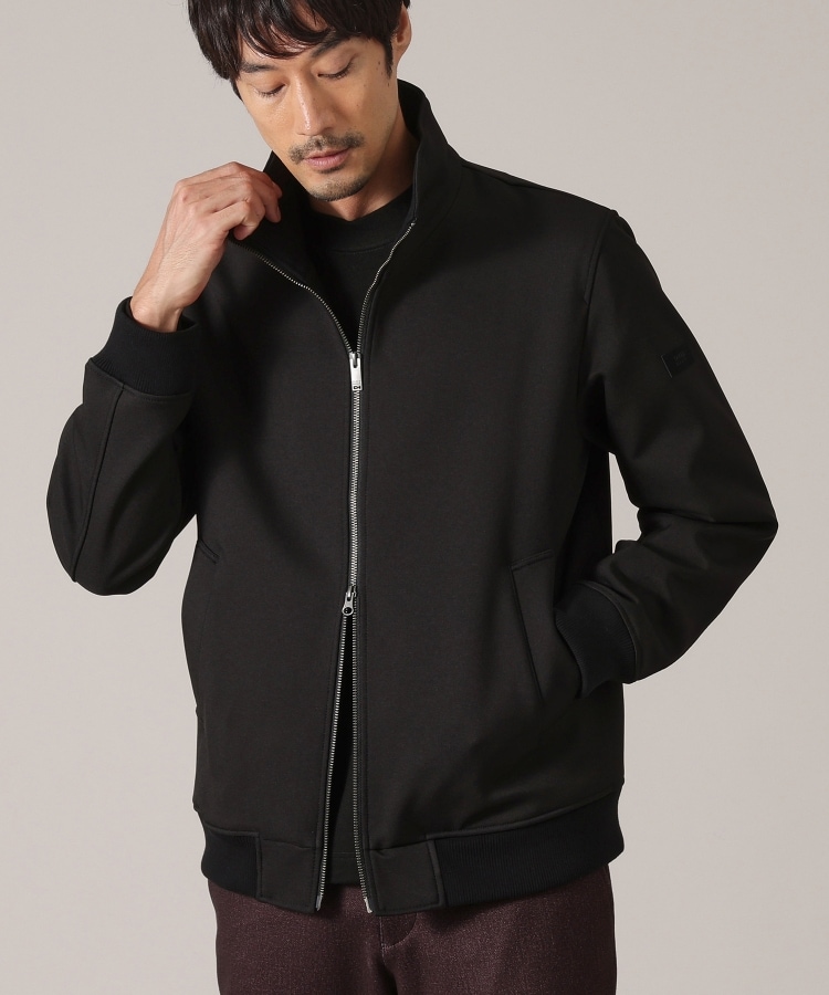 WEB限定カラー DOWN FABRIC】ダウンファブリック ZIP UP リブブルゾン ジャケット・アウター
