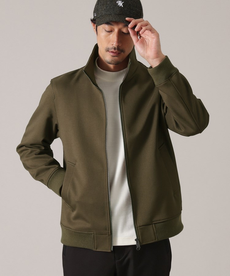 DOWN FABRIC】ダウンファブリック ZIP UP リブブルゾン DOWN FABRIC】ダウンファブリック ZIP UP リブブルゾン